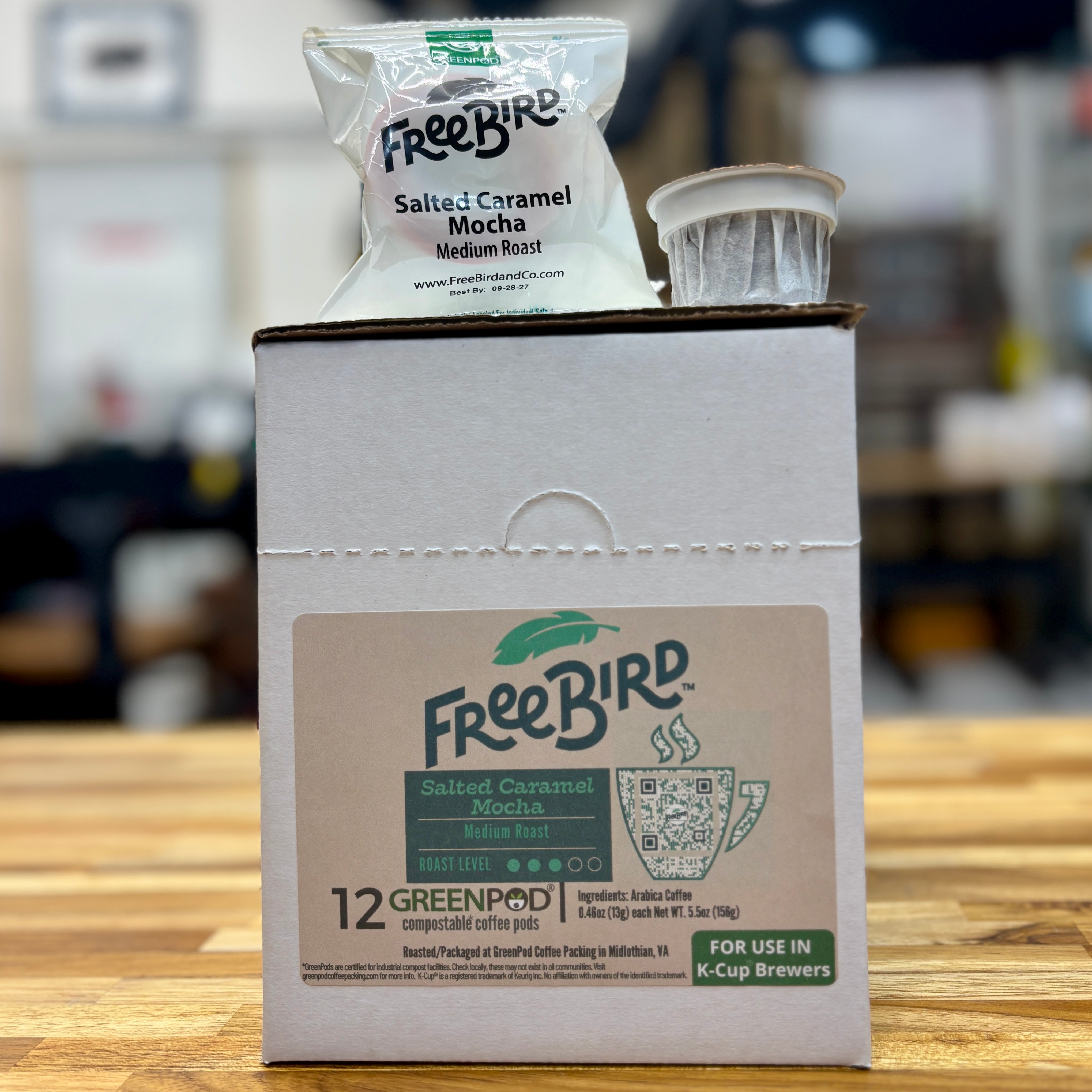 Salted Caramel Mocha – Medium Roast (Compostable Pods)